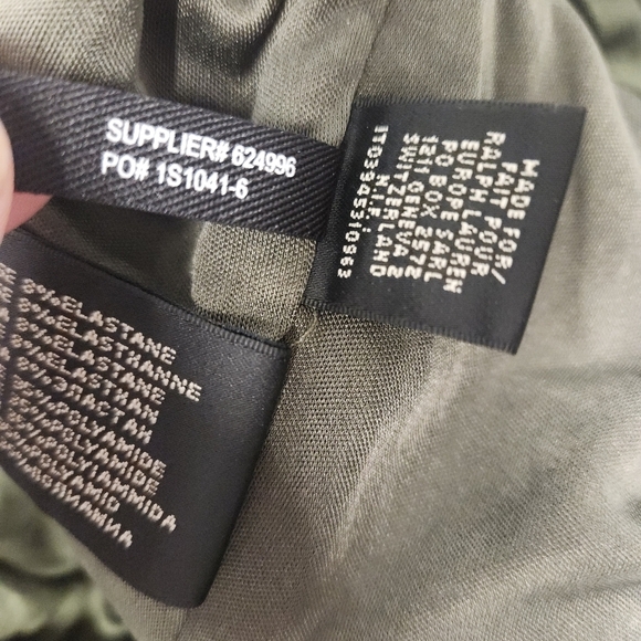 NWT Ralph Lauren Black Label Green Ruched Pencil Skirt Size 6  $855 - Picture 9 of 11